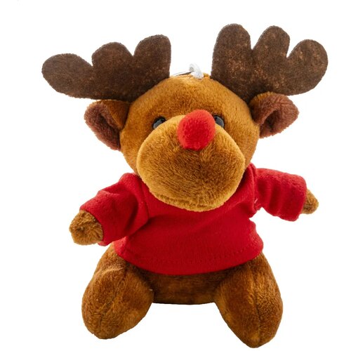 Julren Pluche Kerst Rendier Sleutelhanger Meerkleurig