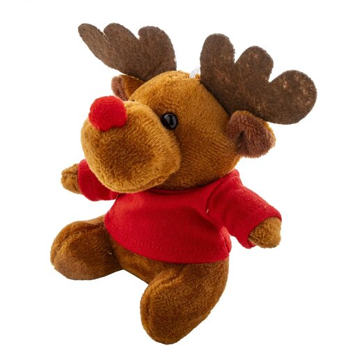 Julren Pluche Kerst Rendier Sleutelhanger Meerkleurig