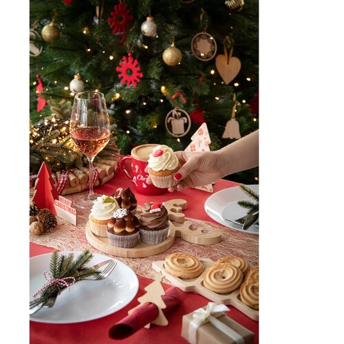 Kongle Kerst Snackbordje Natuurlijk