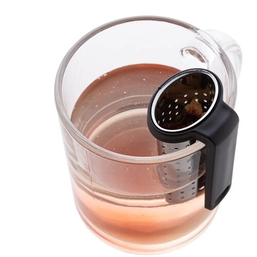 Leaflet Thee Infuser Zwart