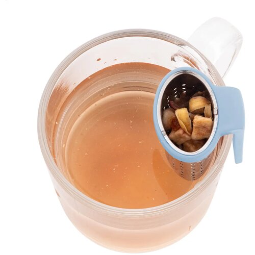 Leaflet Thee Infuser Licht Blauw