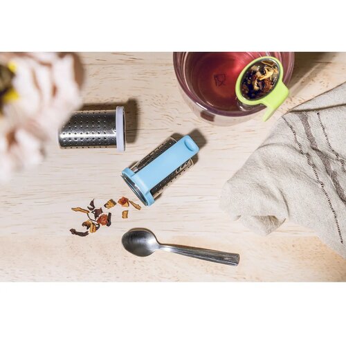 Leaflet Thee Infuser Licht Blauw