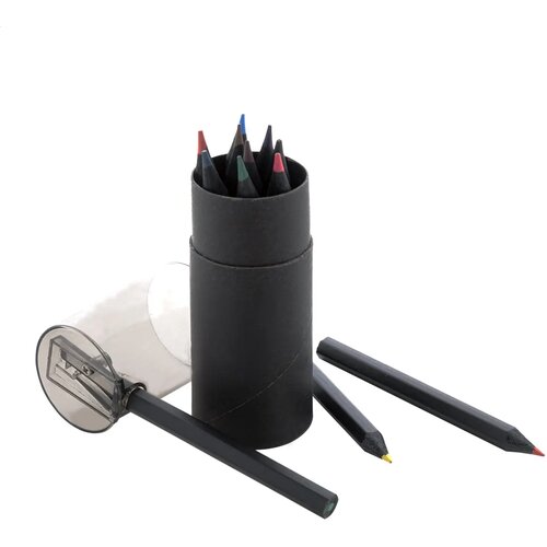 Nellery 12 Potlood Set Zwart