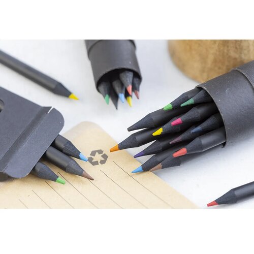 Nellery 12 Potlood Set Zwart