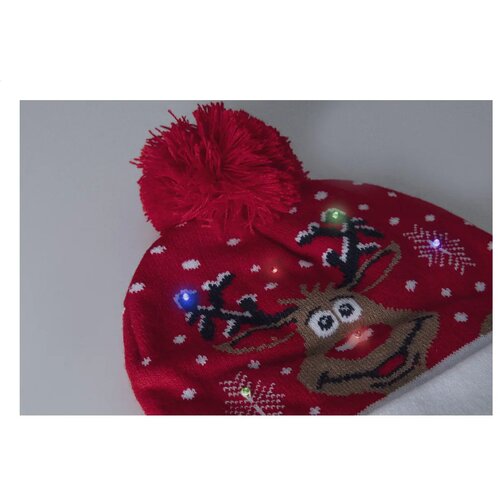 Norrsken Kerst Led Wintermuts, Rendier Rood