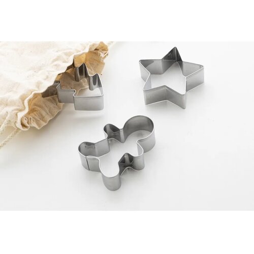 Pepparku Kerst Koekjes Cutter Set Zilver
