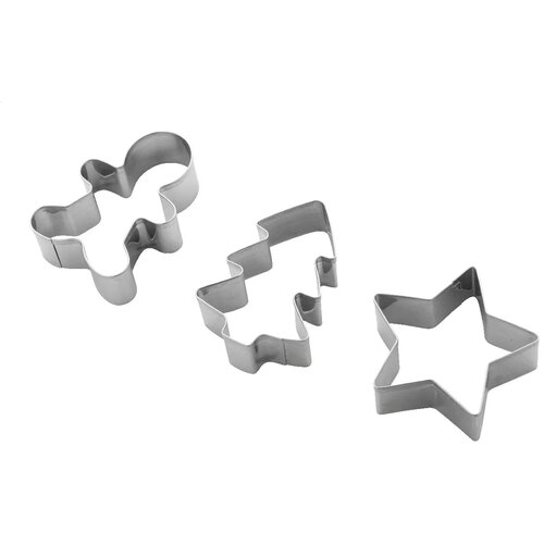 Pepparku Kerst Koekjes Cutter Set Zilver