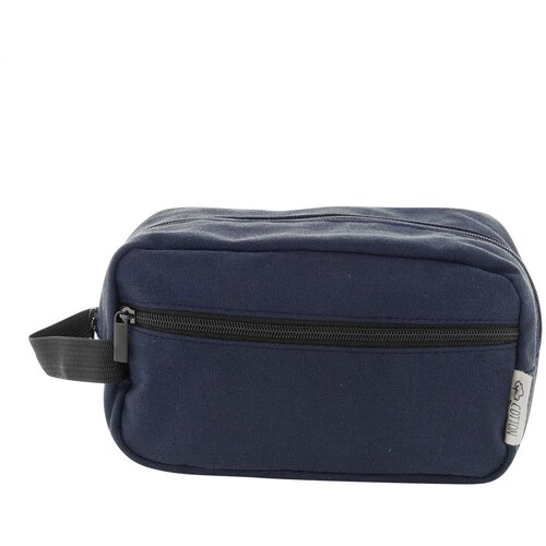Rebyss Beauty Make-Up Tas Van Gerecycled Canvas Donker Blauw
