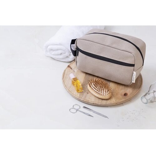 Rebyss Beauty Make-Up Tas Van Gerecycled Canvas Beige