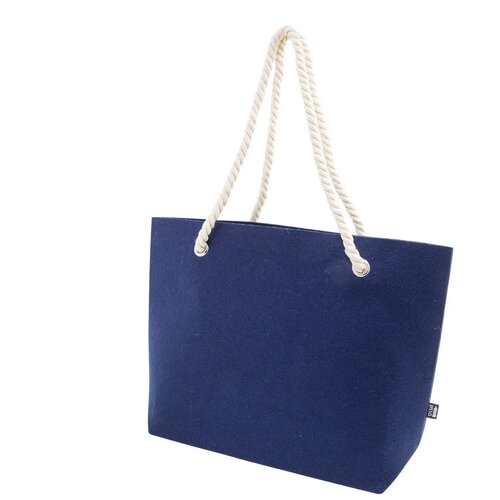Refelt Beach Rpet Strandtas Donker Blauw