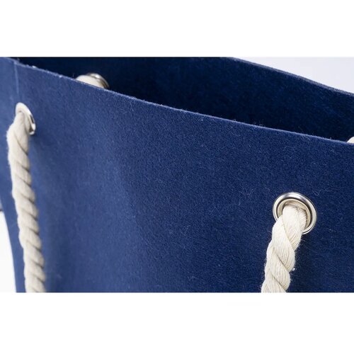 Refelt Beach Rpet Strandtas Donker Blauw
