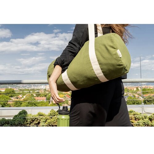 Rekan Duff Sporttas Van Gerecycled Canvas Groen