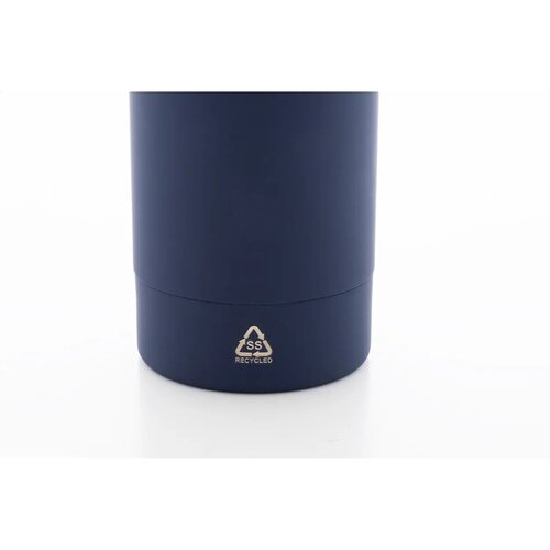 Rubbar Fles Van Gerecycled Roestvrij Staal Donker Blauw