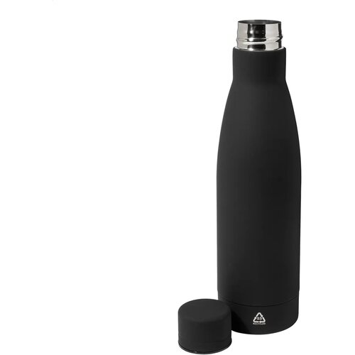Rubbar Fles Van Gerecycled Roestvrij Staal Zwart