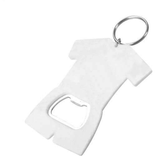 Soccer Flesopener Sleutelhanger Wit