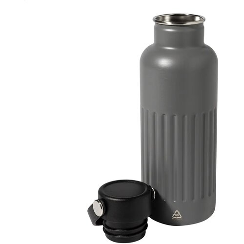 Streaky Go Geïsoleerde Fles Donker Grijs
