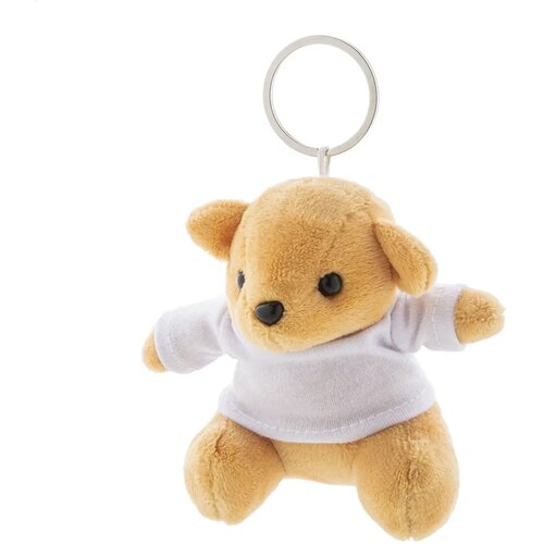 Teddyfob Pluche Teddybeer Sleutelhanger Wit