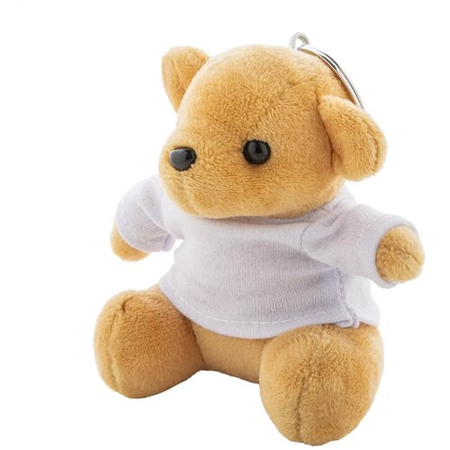 Teddyfob Pluche Teddybeer Sleutelhanger Wit