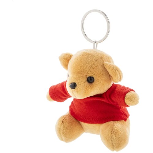 Teddyfob Pluche Teddybeer Sleutelhanger Rood