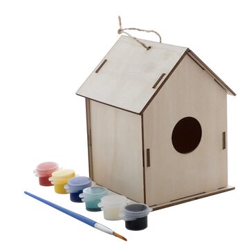 Titmice Doe-Het-Zelf Vogelhuisje Natuurlijk