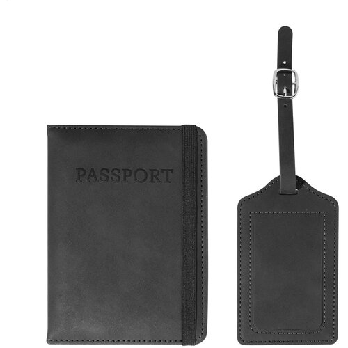 Twinpass Rpu Paspoort En Kofferlabel Set Zwart