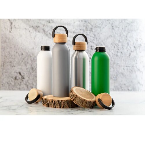 Zoboo Aluminium Fles Zilver
