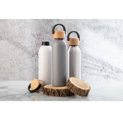 Zoboo Aluminium Fles Grijs