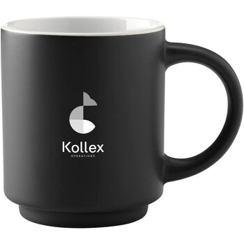 Stack Mug Black 180 Ml Zwart