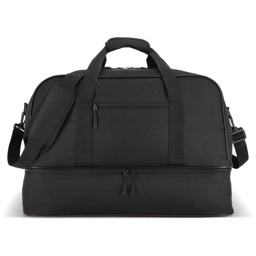 600D gerecycled PET sport- en reistas 55.5 x 25 x 36 cm 50 L zwart