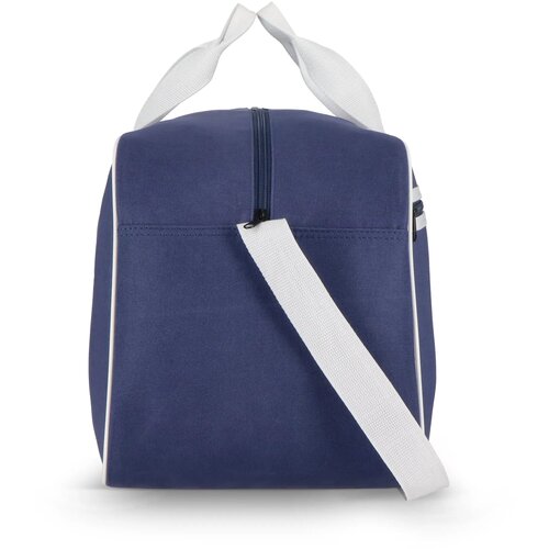 600D gerecycled PET sport- en reistas 48 x 25 x 28 cm 30 L blauw / wit