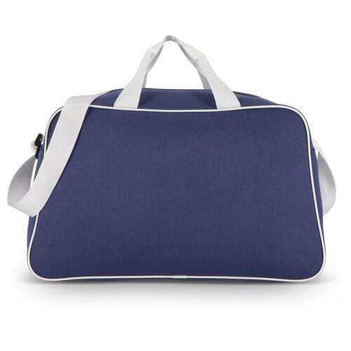 600D gerecycled PET sport- en reistas 48 x 25 x 28 cm 30 L blauw / wit