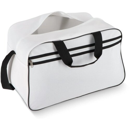 600D gerecycled PET sport- en reistas 48 x 25 x 28 cm 30 L wit / zwart