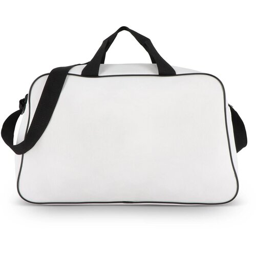 600D gerecycled PET sport- en reistas 48 x 25 x 28 cm 30 L wit / zwart