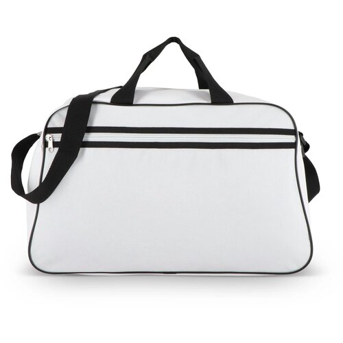 600D gerecycled PET sport- en reistas 48 x 25 x 28 cm 30 L wit / zwart