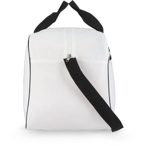 600D gerecycled PET sport- en reistas 48 x 25 x 28 cm 30 L wit / zwart