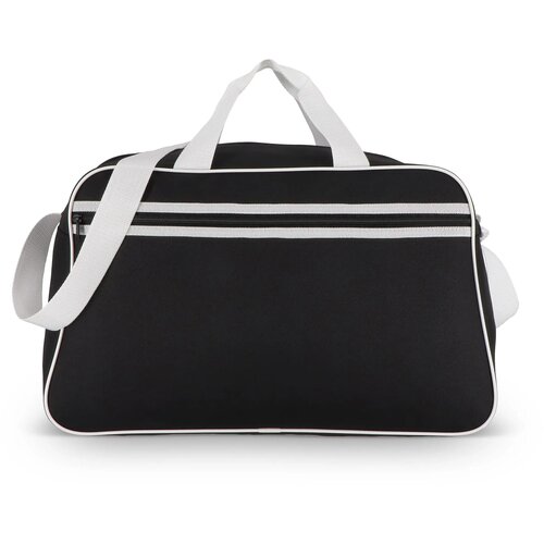 600D gerecycled PET sport- en reistas 48 x 25 x 28 cm 30 L zwart / wit