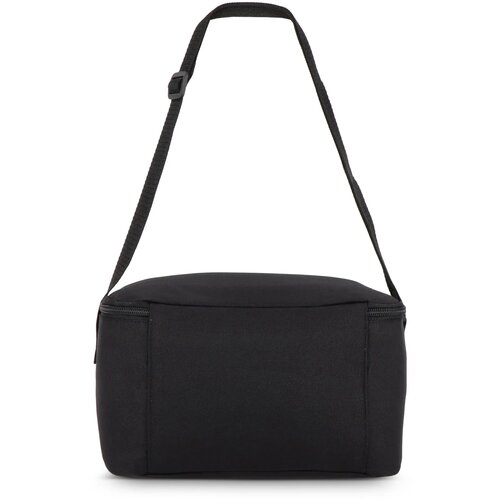 600D gerecycled PET koeltas voor 6 blikjes 25 x 14.5 x 15.5 cm 5 L zwart