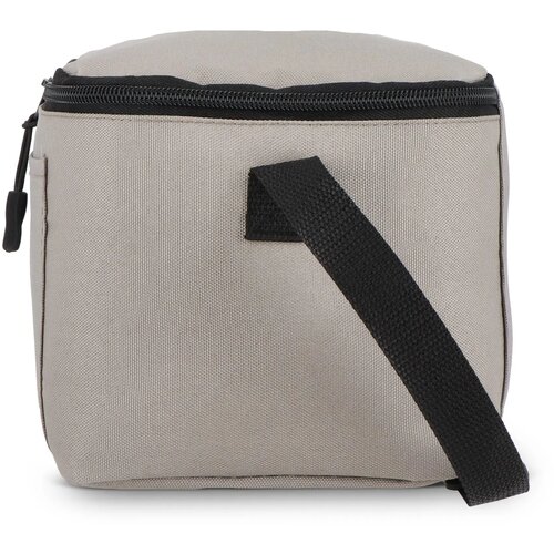 600D gerecycled PET koeltas voor 6 blikjes 25 x 14.5 x 15.5 cm 5 L grijs