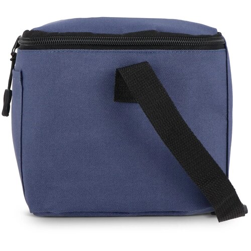 600D gerecycled PET koeltas voor 6 blikjes 25 x 14.5 x 15.5 cm 5 L donkerblauw