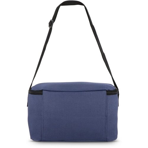 600D gerecycled PET koeltas voor 6 blikjes 25 x 14.5 x 15.5 cm 5 L donkerblauw