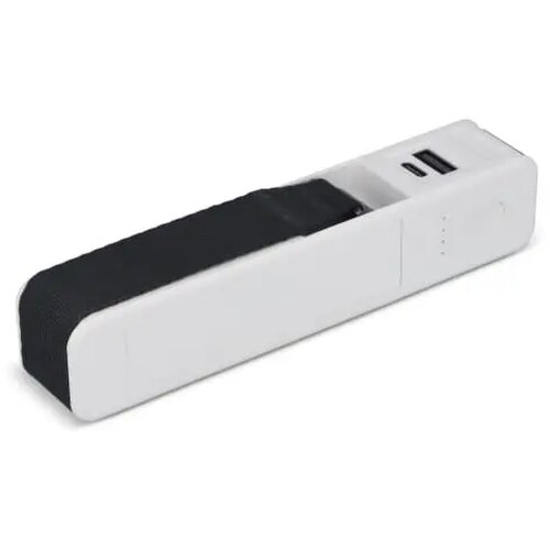 5-in-1 Travel Powerbank 2600 mAh - Bagageweegschaal - Zaklamp - Liniaal - Thermometer wit