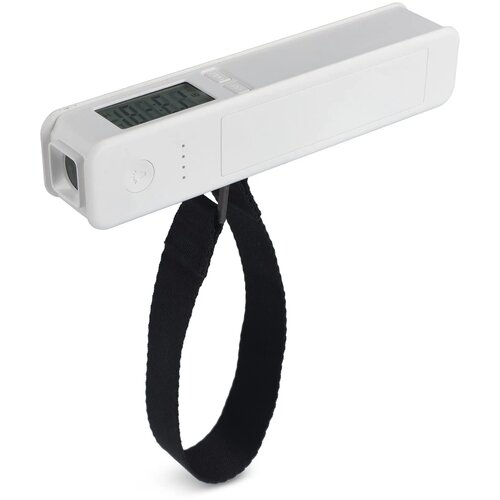 5-in-1 Travel Powerbank 2600 mAh - Bagageweegschaal - Zaklamp - Liniaal - Thermometer wit