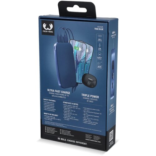 2PB18100 | Fresh 'n Rebel Powerbank 18000mAh USB-C Fast Charging 20W blauw