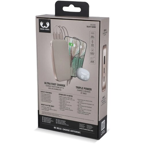 2PB18100 | Fresh 'n Rebel Powerbank 18000mAh USB-C Fast Charging 20W beige