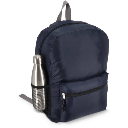 190T gerecycled PET lichtgewicht rugzak 30.5 x 12.7 x 42 cm 16 L donkerblauw