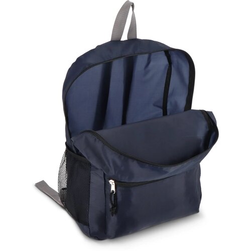 190T gerecycled PET lichtgewicht rugzak 30.5 x 12.7 x 42 cm 16 L donkerblauw