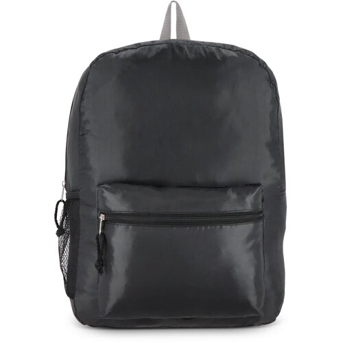 190T gerecycled PET lichtgewicht rugzak 30.5 x 12.7 x 42 cm 16 L zwart