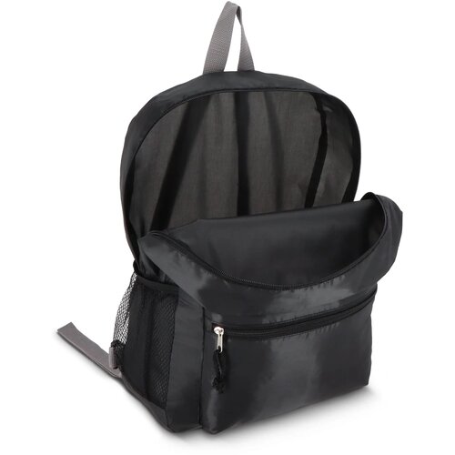 190T gerecycled PET lichtgewicht rugzak 30.5 x 12.7 x 42 cm 16 L zwart