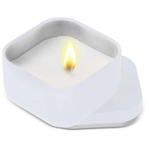 Ananda plantaardige geurkaars in gerecycled blik wit