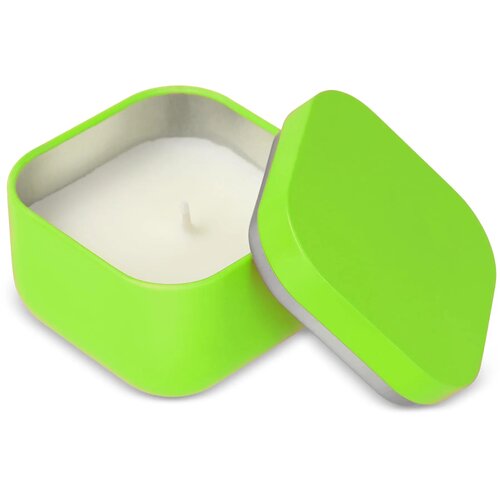 Ananda plantaardige geurkaars in gerecycled blik lichtgroen